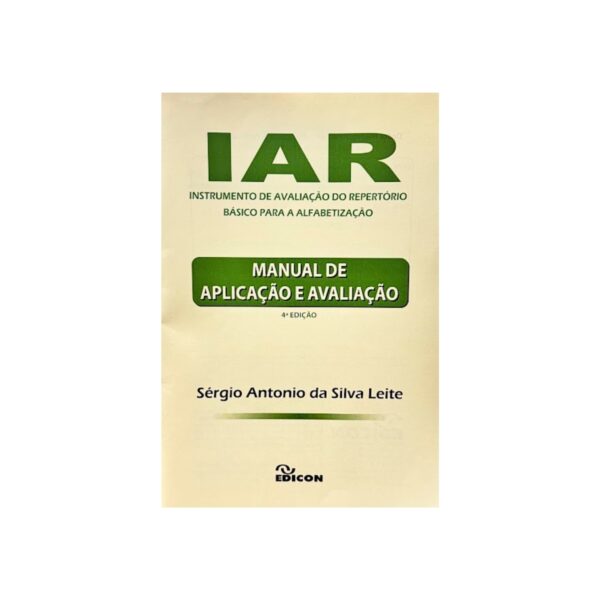 IAR - 2 Cadernos de Respostas e 1 Manual de Aplicação - Image 2