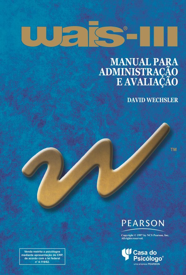 WAIS III - Escala de inteligência Wechsler para adultos - Apostila de aplicação