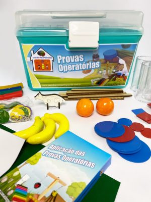 Provas Piagetianas Jean Piaget 14 Provas (PLÁSTICO) + Manual Prático do Diagnóstico Psicopedagógico Clínico