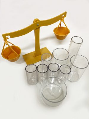 Kit Balança + Copo p/ Provas Operatórias Piagetianas