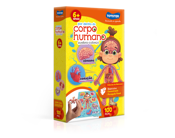 Por dentro do Corpo Humano – quebra-cabeça 100 peças