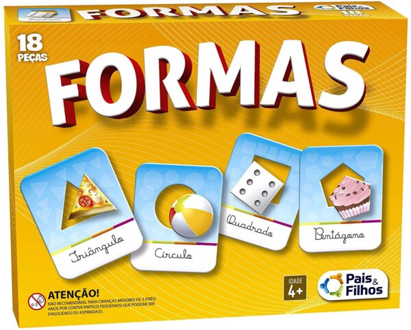 Brincar De Aprender Formas - 18 Pçs