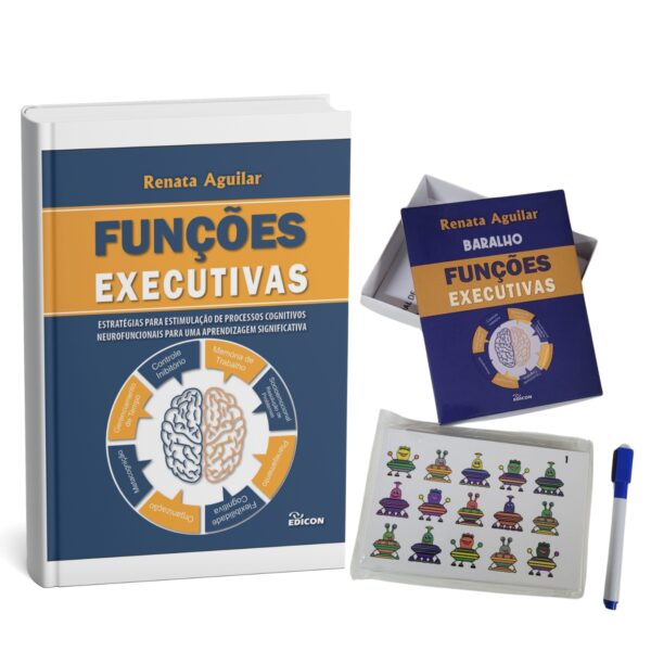 KIT Livro Funções Executivas - Estratégias Para Estimulação de Processos Cognitivos Neurofuncionais + Baralho