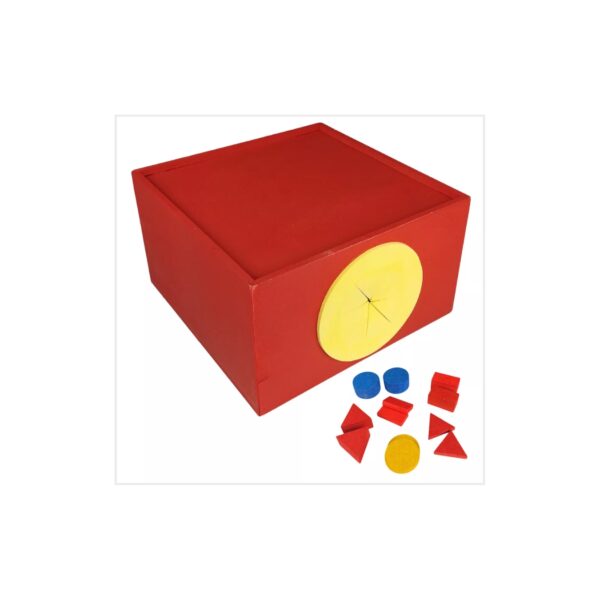 Caixa Tátil Com 12 Peças Jogo Educativo Em Madeira - Image 3