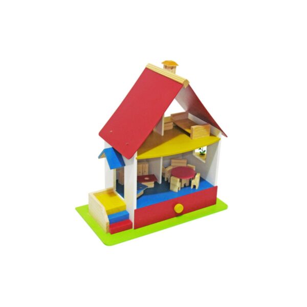 Casinha de Boneca Chalé com Garagem